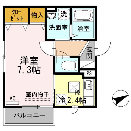 練馬区関町南１丁目のアパートの間取り