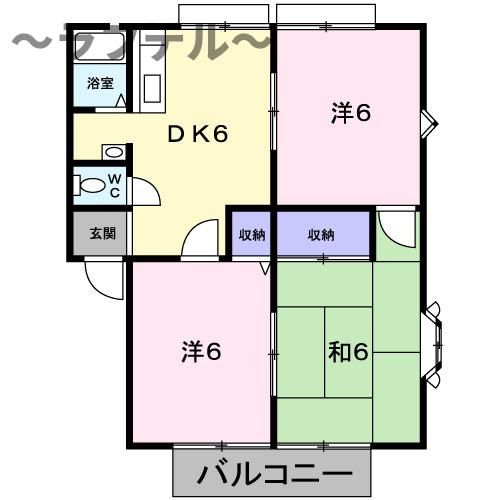 農住メゾン・プレミールＡの間取り
