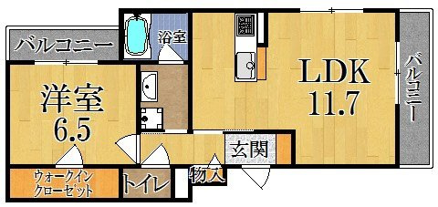 グランメゾン西大寺の間取り