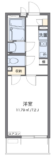 クレイノサクシード所沢の間取り