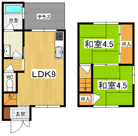松村邸の間取り