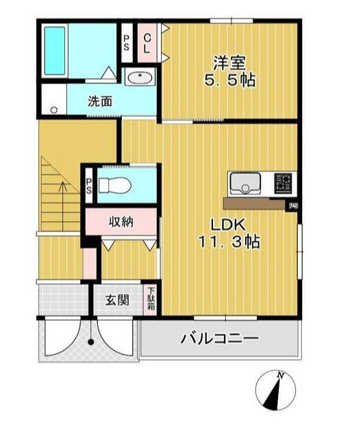 ヴィラ調の杜の間取り