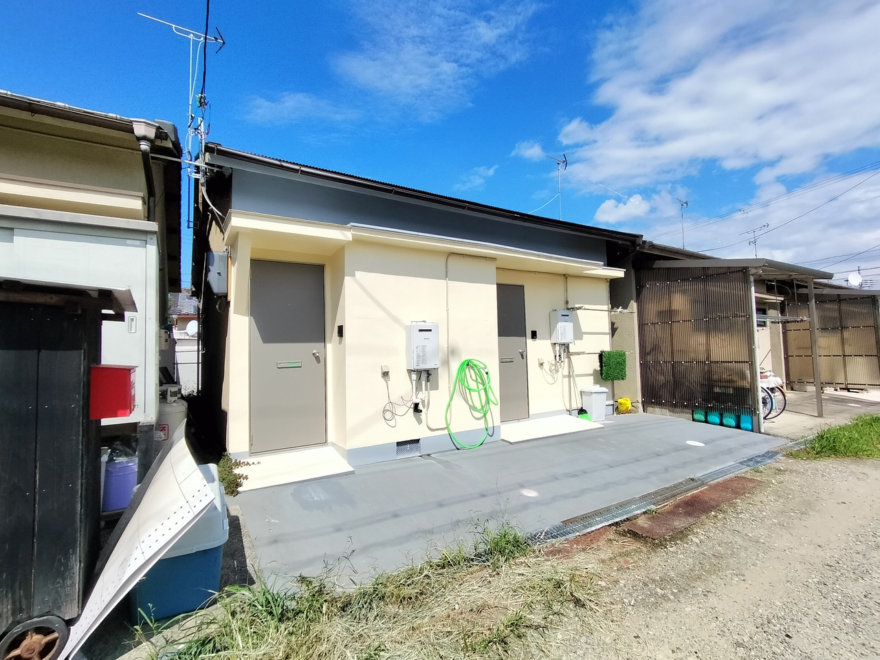 佐紀町平屋の外観