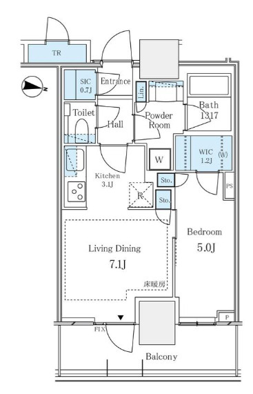 パークタワー西新宿の間取り