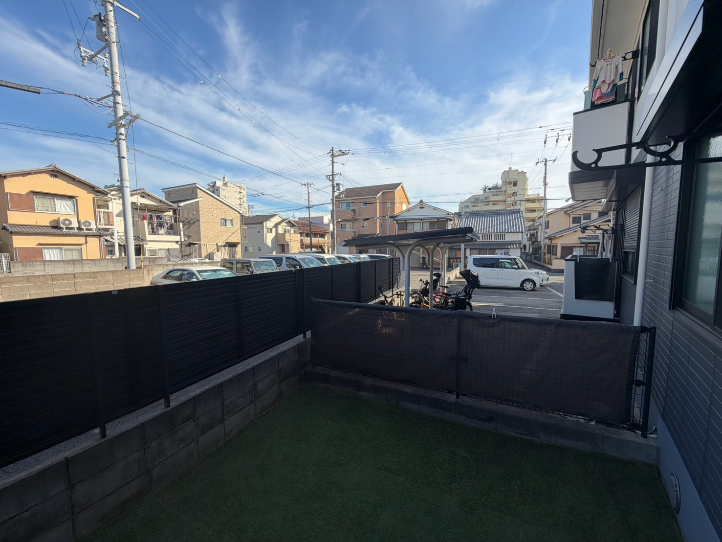 セジュール大蔵のバルコニー