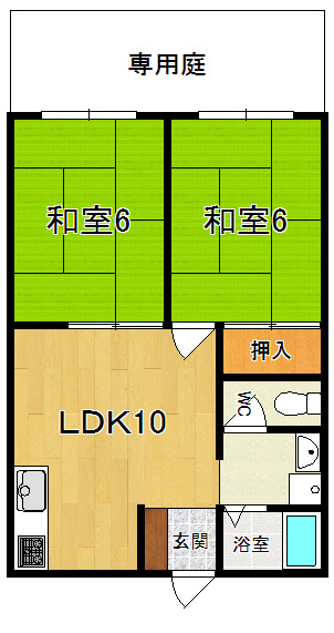 中津ハイツ　Ａ（ナカツ）の間取り