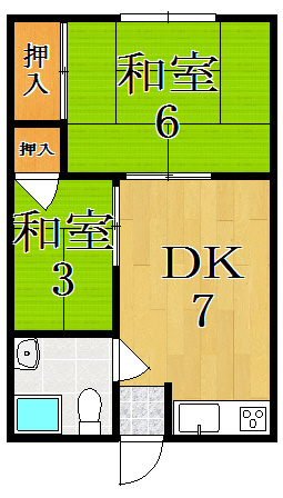 西ノ京ハイツの間取り