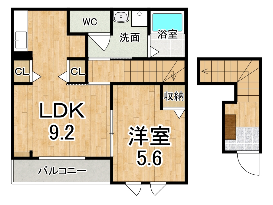 Ｃｒｅｓｔ　倭の間取り
