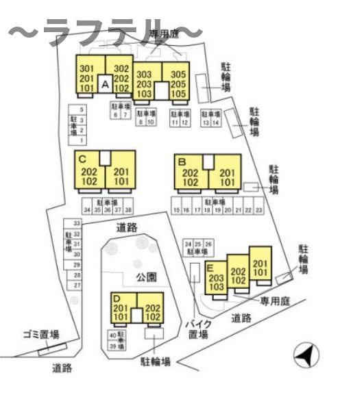 モンソレーユ　Cの区画図
