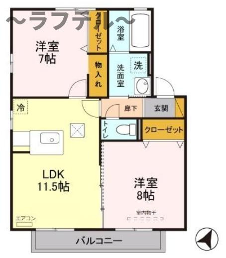 モンソレーユ　Cの間取り