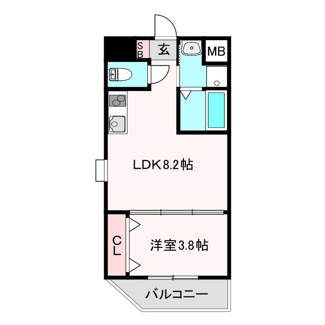 リックス天王寺南の間取り