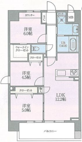 SANITAS WARABIの間取り