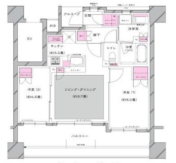 オーベル川口並木サウシアの間取り