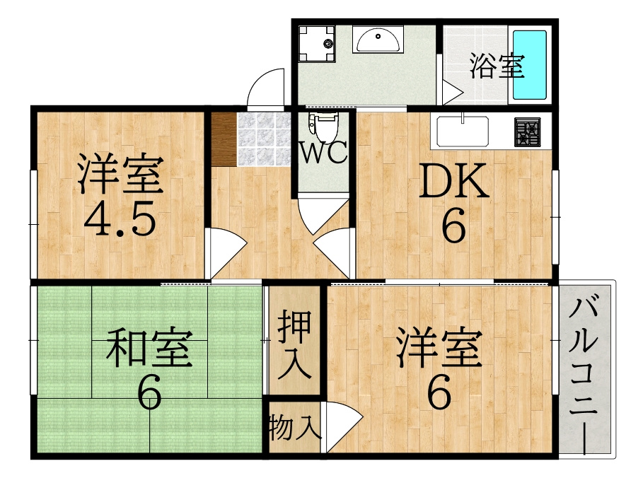 グリーンヒル学園前の間取り
