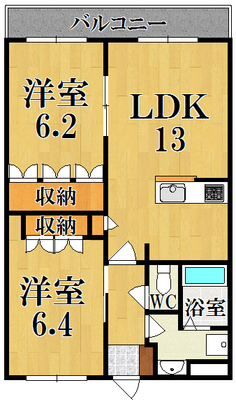 アスールの間取り