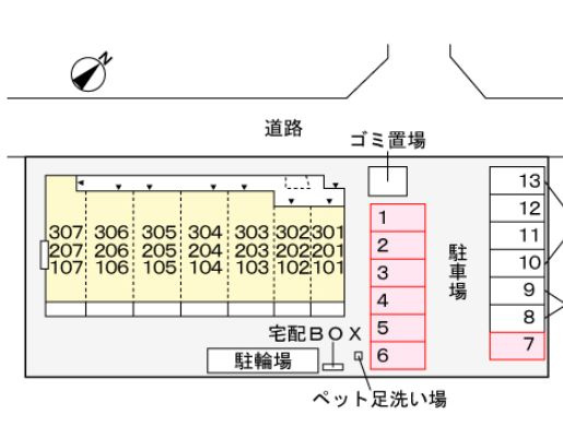 Ksパーシモンの区画図|★建物・区画配置図です★