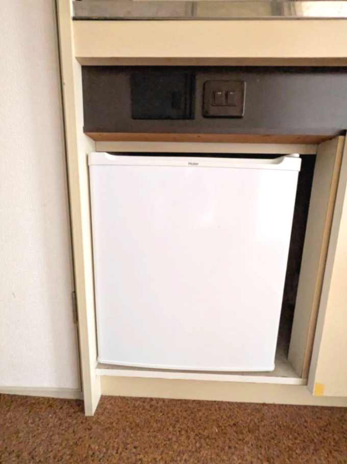 アリスト北昭和の収納|冷蔵庫が付帯されています