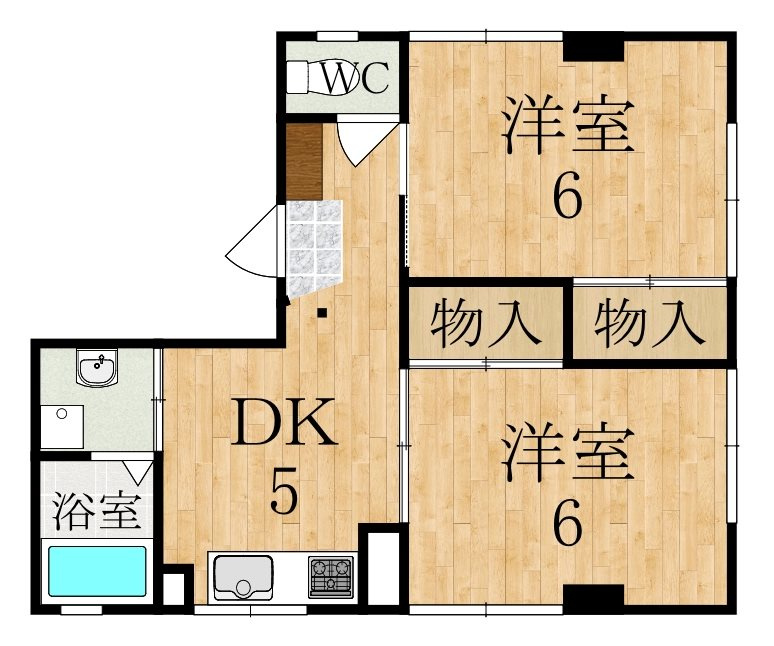海老山マンションの間取り