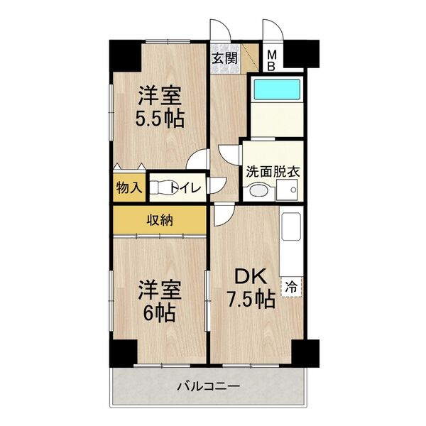 デイグラン長居公園の間取り
