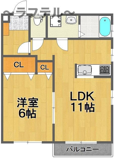 入間テラスⅡの間取り