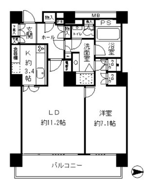 リバーポイントタワーの間取り