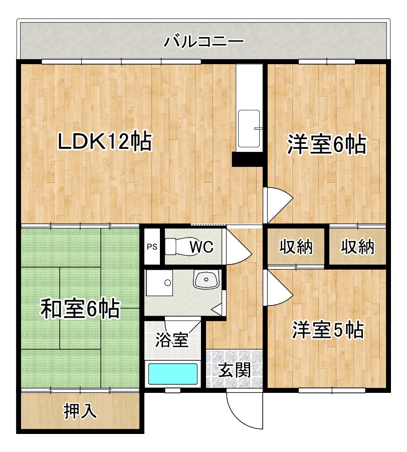 まあぁろーマンションの間取り