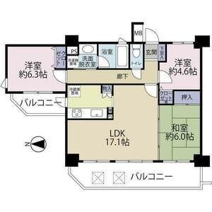 セレナハイム新大宮セントラルステージの間取り