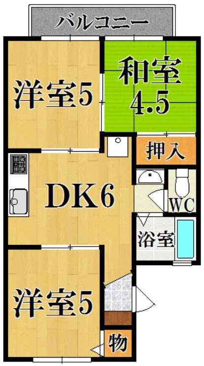 セジュール５番館の間取り