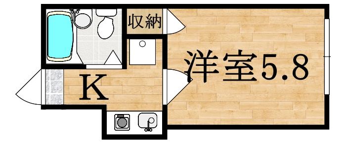 レオパレス美國の間取り
