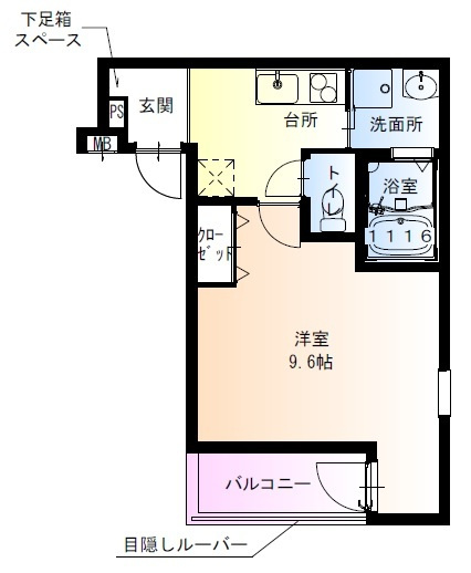 フジパレス天王寺東Ⅰ番館 の間取り