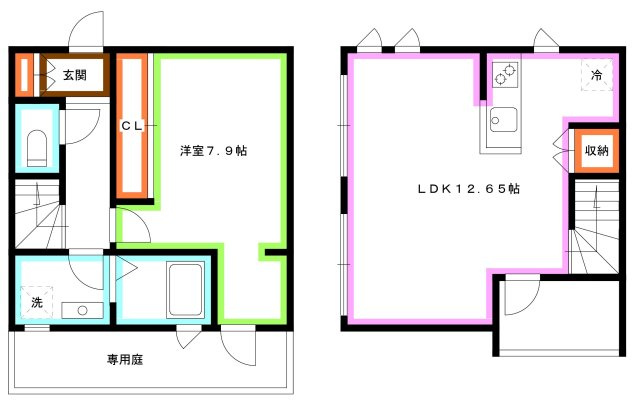 練馬区立野町のタウンの間取り