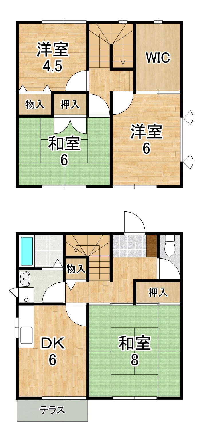 ガーデンヒルズ高の原の間取り