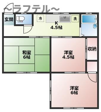 エレガンスハイム貸家の間取り