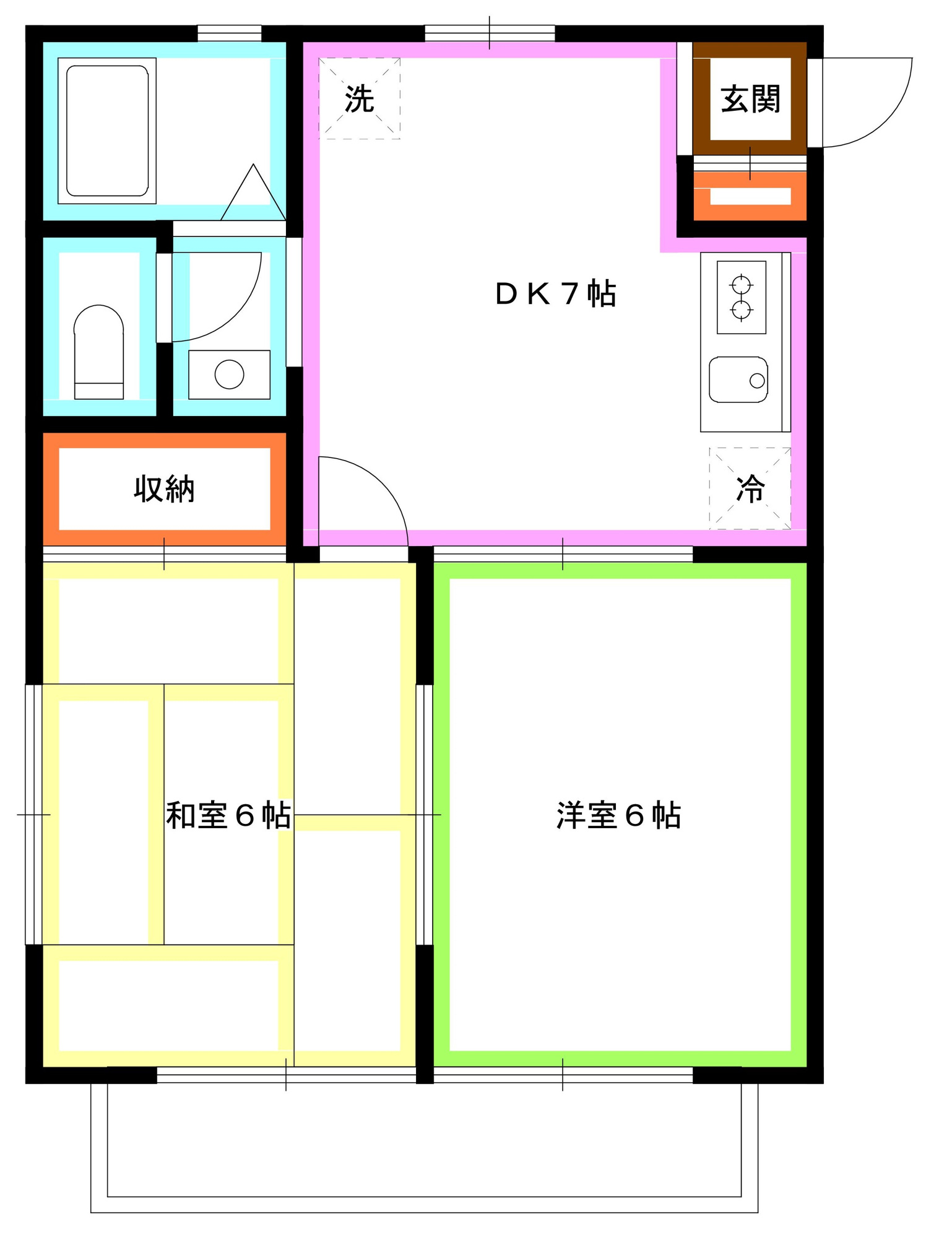 杉並区久我山５丁目のアパートの間取り