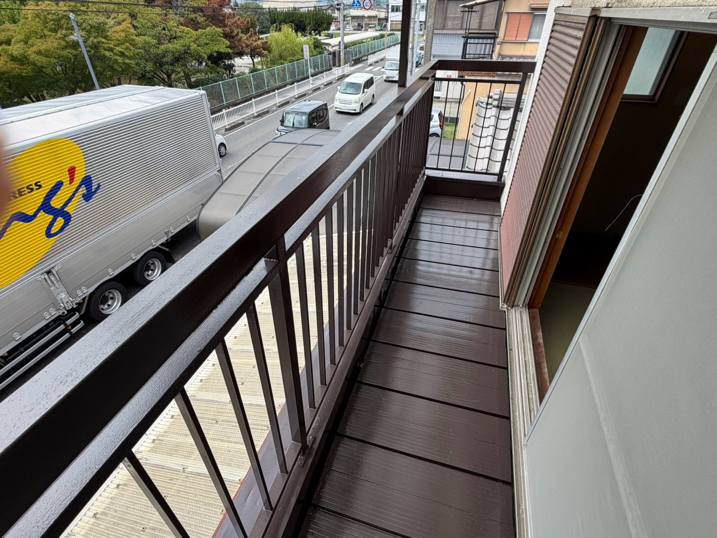 柏木町戸建のバルコニー