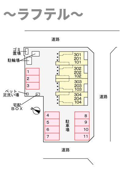 ヒカルサ狭山広瀬台サウスの区画図