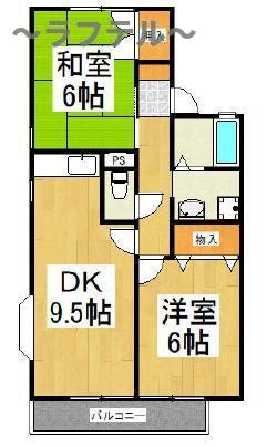 ドゥエル所沢Aの間取り