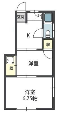 コーポ阪南町の間取り