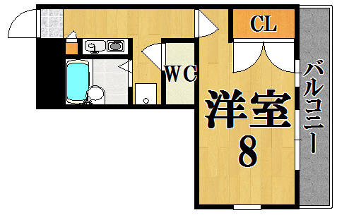 レオパレス関屋の間取り