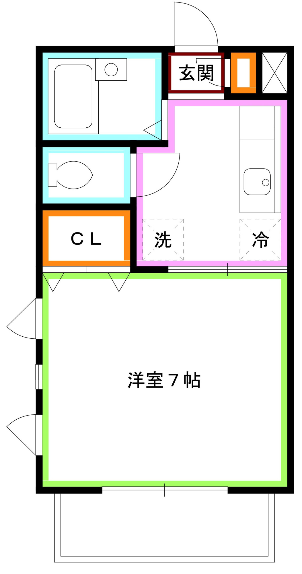 練馬区関町南２丁目のアパートの間取り