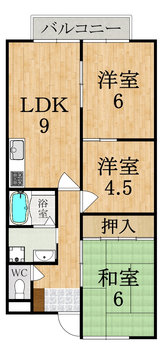 エスペランサ森川Ⅰの間取り