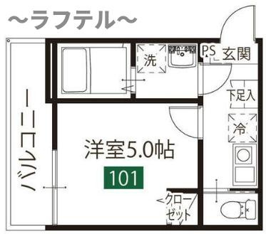 MELDIA入間市の間取り