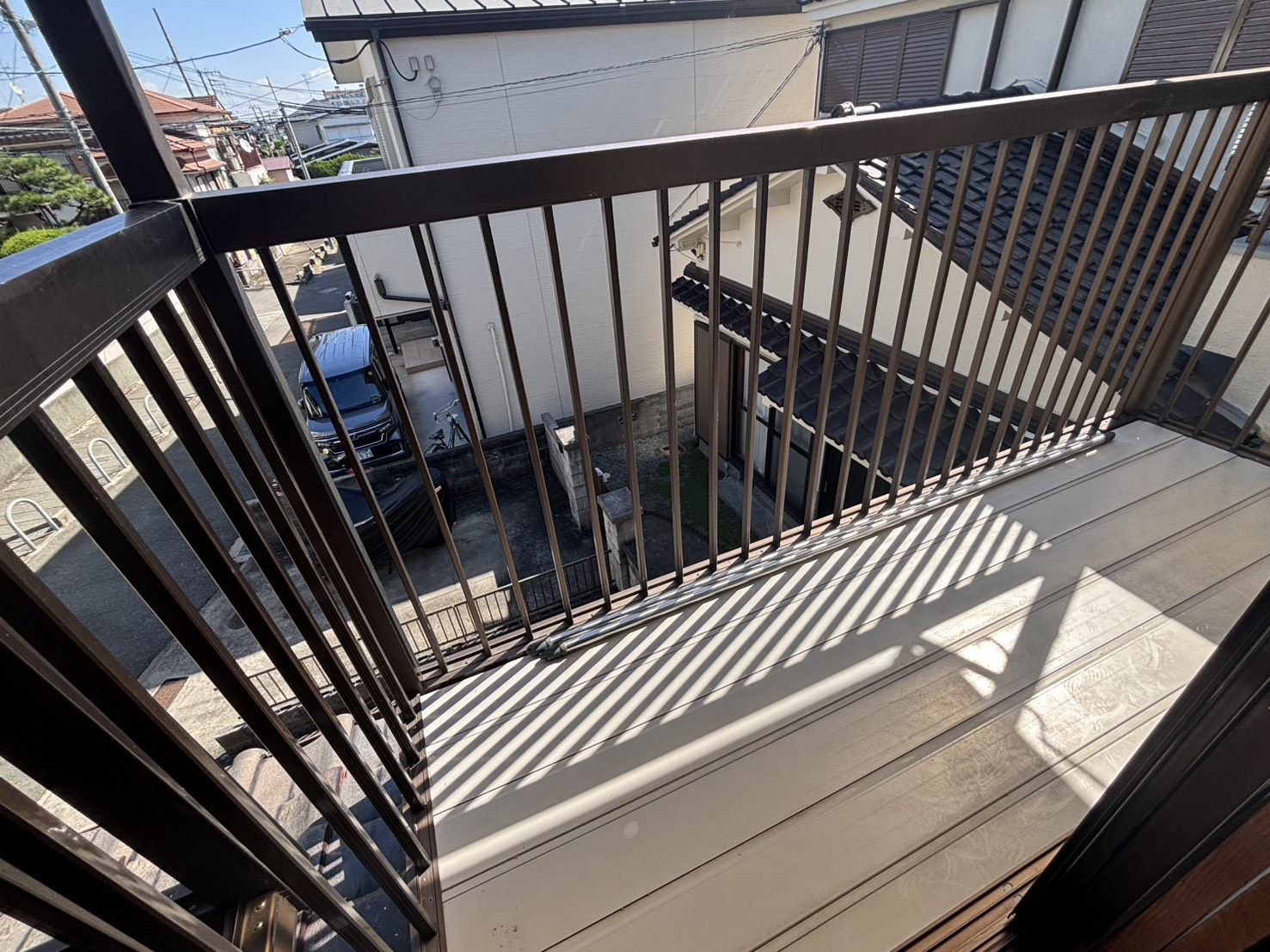 西五百住町　貸家のバルコニー