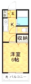 練馬区立野町のアパートの間取り