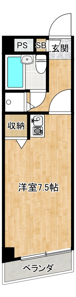煉瓦館126の間取り