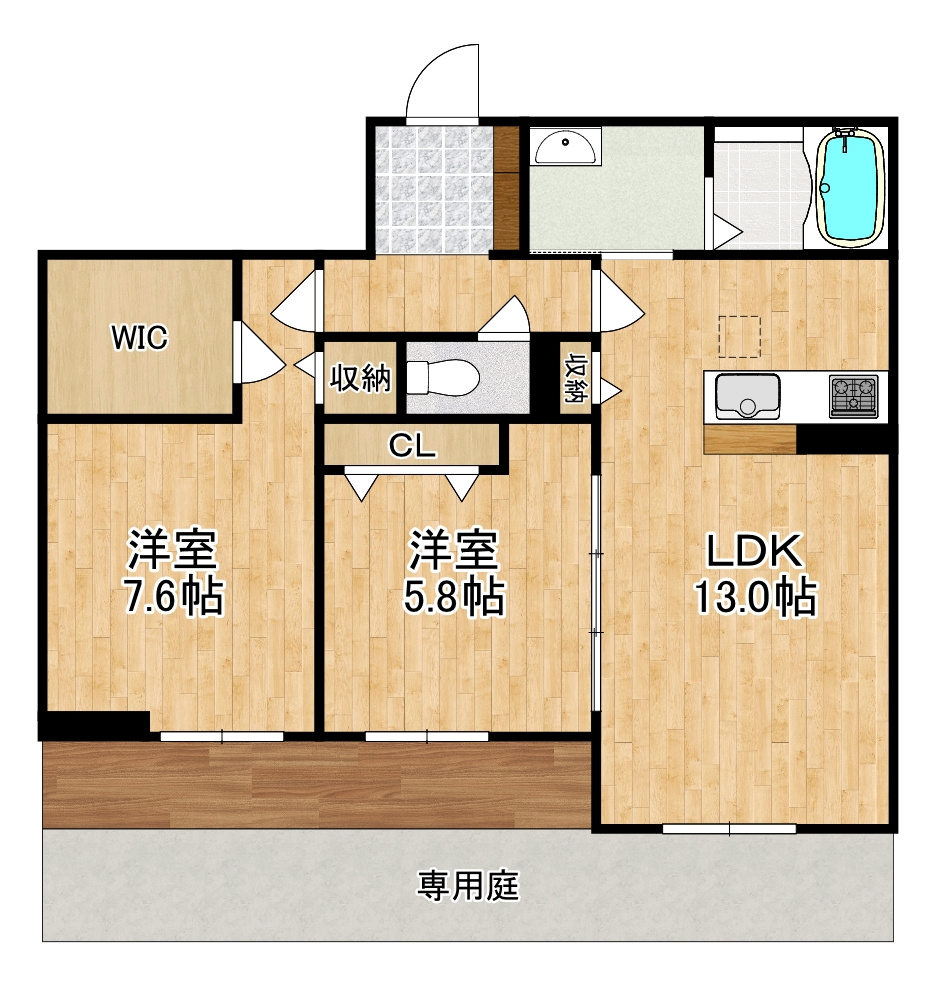 レーヴソレイユの間取り