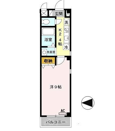 モンターニュロンド　Ⅱの間取り
