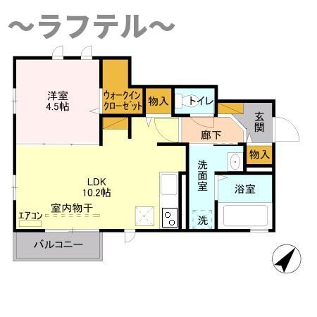 フローラ　Ⅱの間取り