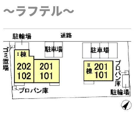 フローラ　Ⅱの区画図