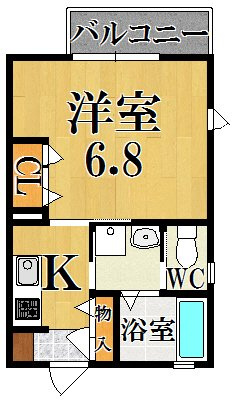シャーメゾン　ホマレの間取り